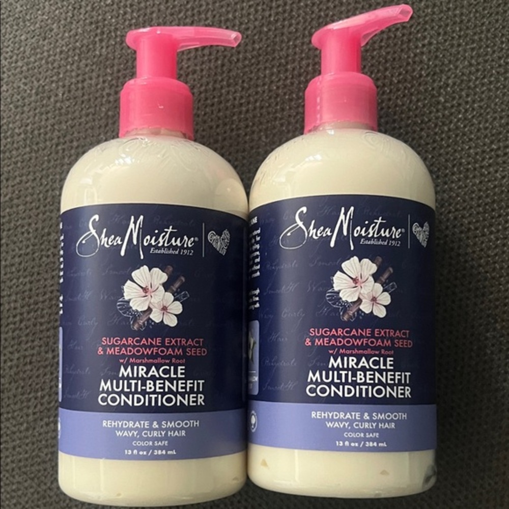 2x SheaMoisture Miracle Multi-Benefit Conditioner - 13 oz each